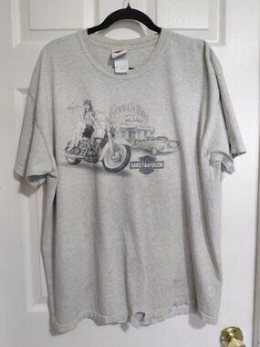 Harley-Davidson 2006 Janesville, WI "Good Ol'Days Diner" Biker Waitress T-Shirt